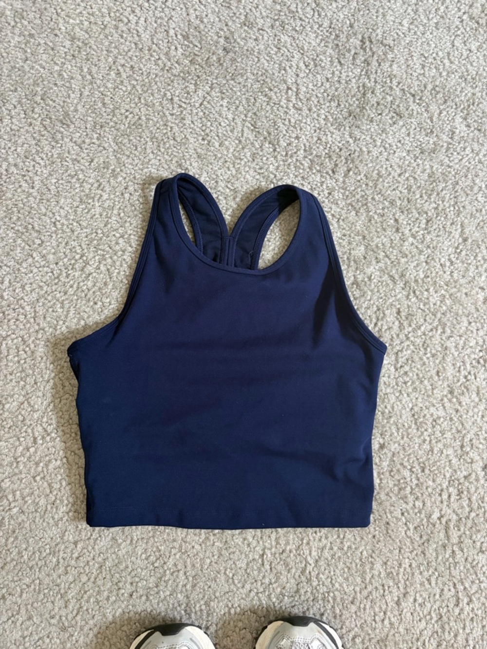 Beyond Yoga Navy Powerveyond Strive Cropped Tank Top